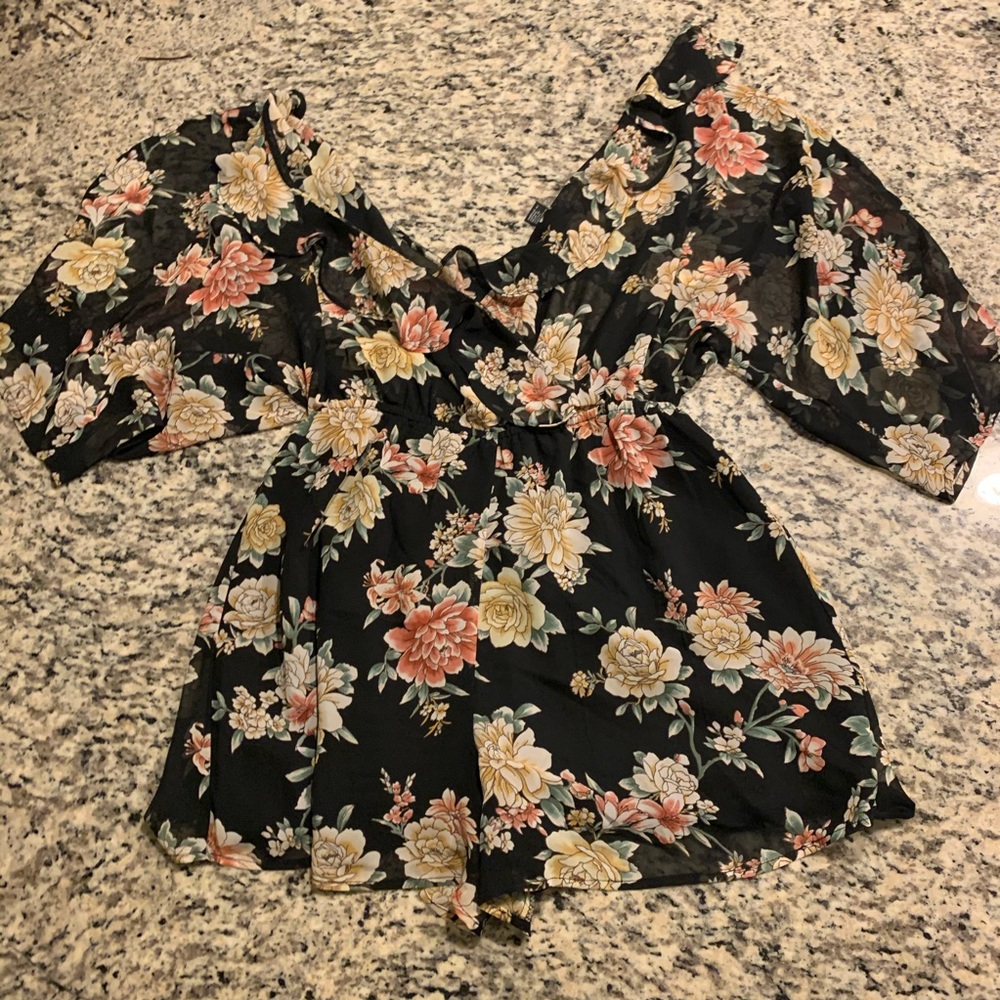 Forever 21 Floral Romper